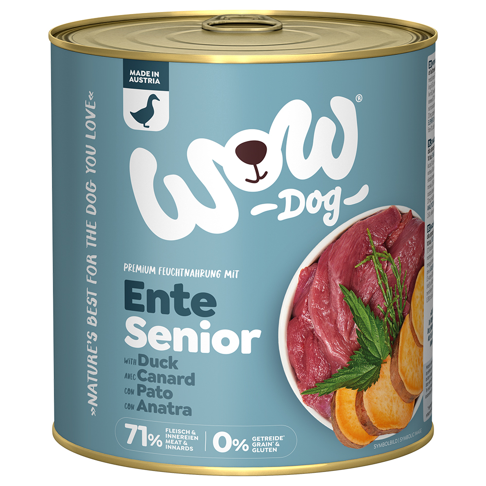 WOW Senior Anatra 800 g Alimento umido per cane - Set %: 12 x 800 g