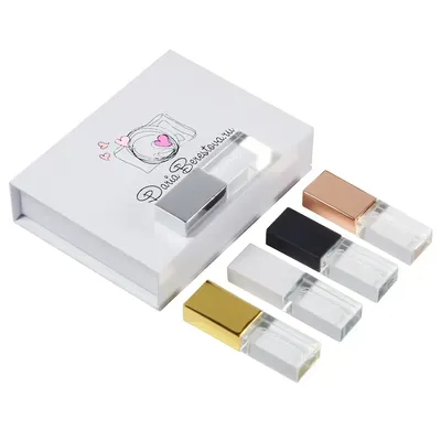 JASTER Transparentes Glas USB 3.0 für Auto-Logo USB-Stick 4 GB 16 GB 32 GB 64 GB USB-Flash-Laufwerk Image