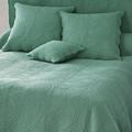 Boutis 180x250 vert eucalyptus en coton 370 g/m²