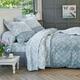 Housse de couette 140x200 gris en coton