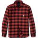 Carhartt Rugged Flex Flannel Plaid Hemd, schwarz-rot, Größe S