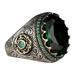 HGWXX7 gold class rings for women Large Saphire Ring Round Green Gemstone Ring Vintage Ring Diamond Ring Gift Ring Peacock Shape Peacock Ring Diamond Ring Big Diamond Ring D 9
