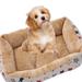 1PC Pet Dog Puppy Cat Thickened Plush Bed House Nest Apricot Color 45cm