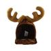 FRCOLOR Christmas Small Pets Hat Coffee Antlers Headwear Pet Costume Accessory for Cats Dogs (Free Size)