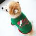 Clearance under $5-Shldybc New Pattern Tricolor Christmas Dog Clothing Cotton GreenT shirt Puppy Costume Dog Birthday Party Supplies Pet Clothes on Clearance