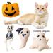 Kiskick Durable Bite-Resistant Cat Toy with Catnip Teeth Cleaning Play Toy Halloween Plush Doll for Pets Ensuring Hours of Entertainment Perfect Pet Supplies