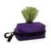 Peithy Dog Poop Bag Holder for Leash Dog Bags for Poop Soft Fabric Dog Poop Bag Dispenser with Elastic Strap & Metal Buckle Greatly fits Any Dog Leash Small Purple 1 Count (Pack of 1)