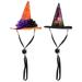 NUOLUX 2pcs Creative Dog Halloween Hat Adjustable Headpiece Pointed Hat for Pet