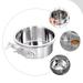 Crate water bowl Metal Dog Bowl Anti-slip Pet Bowl Cage Water Bowl Dog Crate Water Bowl Dog Food Bowl