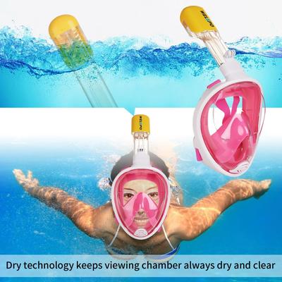 Pink 180° Full Face Mask Swimming Underwater Divi...