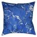 Laural Home Sea Blue I Marble Outdoor Decorative Pillow