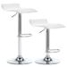 Faux Leather Upholstered Adjustable Barstools Airlift Counter Bar Pub Height Stools Set of 2