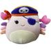 Squishmallows 8 Halloween Cailey the Crab Pirate