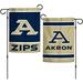 University of Akron Zips 12.5â€� x 18 Double Sided Yard and Garden College Banner Flag Is Printed in USA