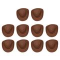 Shpwfbe Home Decor Party Decorations 10Pcs Mini Cowboy Hat Mini Western Hat Cute Doll Hat Party Hats For Pretend Play Dollhouse Decoration Room Decor