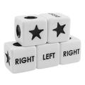 Honrane Acrylic Dice Set of 5 Six-sided 16mm Acrylic Game Dice Perfect for Family Night Multiplayer Party Games Easy to Grip Use for Strategy Fun