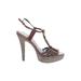Vince Camuto Heels: Brown Print Shoes - Women's Size 7 1/2
