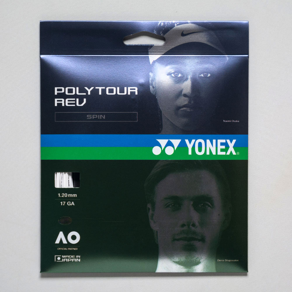 Yonex POLYTOUR Rev 17 1.20 Tennis String Packages White