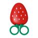 Strawberry Shape Creative Fruit Shape Scissors Refrigerator Paste Art Scissors Stainless Steel Children Safety Iron Suction Scis