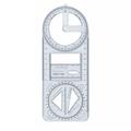 Waroomhouse Multi-functional Measuring Scale Protractor Scale Ruler Geometric Ruler Multifunctional Measuring Tool with Scale Round Corner Protractor Y for School