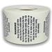 500 2 Round Candle Warning Container Labels Stickers