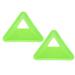 2 Pcs Triangle Marker Discs Bright Colors Triangle Shape Wear-resistant Multipurpose Eye-catching Football Training with Hole Sturdy Soccer Roadblocks Football Training Supplies