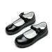 LYCAQL Girl Shoes Small Leather Shoes Single Shoes Children Dance Shoes Girls Performance Shoes Girls Kids Shoes (Black 13.5 Little Child)