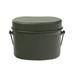 Folding Handle Canteen Mess Tin Kit Army Green Aluminum Cookware for Camping and Backpacking