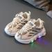 LYCAQL Children Light Strip Shoes Lace Up Canvas Shoes Kids Casual Shoes Light Up Shoes Walking Girls Tennis Shoes Size 12 (å�¡å…¶ 9 Toddler)