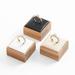 HNQH Wooden ring display stand rings organizer jewelry holder jewellery show props jewlery box packaging leather