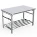 WhizMax 30 x 48 Inches Stainless Steel Work Table for Prep & Work Folding NSF Heavy Duty Commercial Food Prep Worktable with Adjustable Undershelf for Kitchen Prep Work