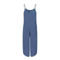 JURANMO Casual 2024 Denim Jumpsuit for Women Party Club Night Spaghtti Strap Jeans Romper Wide Leg Overalls for Women