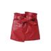 Sunisery Kids A-Line Skirt Toddler Solid Color High Waist Midi Skirt with Pockets and Waist Belt for Fall Winter