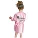 K id Toddler B aby Solid Girls Robes Silk Satin Birthday Sleepwear Kimono Bathrobe Girls Tops Toddler Girls Long Sleeve Shirts Toddler Girls Casual Clothes