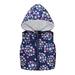 VerPetridure Toddler Baby Girls Fleece Hooded Vest Jacket Zipper Up Warm Sleeveless Coat Fall Winter Floral Print Outwear Clothes Outfits for Kids Size 12M-5T