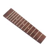 Ukulele fretboard Rosewood Ukulele 13 Fret Fretboard Fingerboard for 17 Inch 21 Inch Ukulele Soprano Ukulele Hawaii Guitar Accessory Replacement (GSA04)