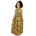 Toddler K ids B aby Girls African Dashiki Traditional Style Sleeveless Strap Dress Ankara Princess Backless Dresses Outfits 1-6Y Dress 10 Junior Dresses Size 16