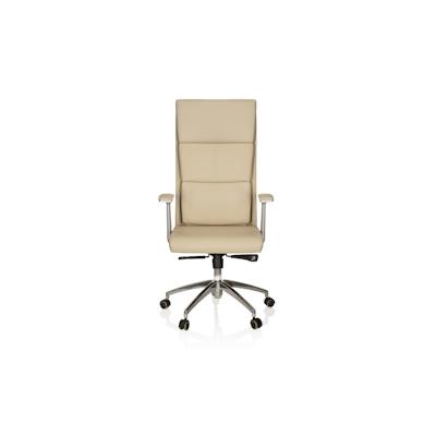 Bürostuhl / Chefsessel MONZA 20 Leder beige hjh OFFICE Image