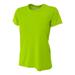 Bradley Women s Casual Fit Short Sleeve Rash Guard Swim Shirt with UV Protection Lime Green