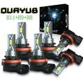 LED Headlight High-Low + Fog light Bulbs Combo Kit For Chevy Camaro 2014-2015