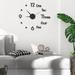 Holiday Savings! WJSXC Large Wall Clock Watch DIY Sticker Wall Clocks Pared Home Decoration Special Living Room Home Decoration Office Shop Art Decor Black