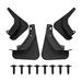 4 Pieces Front And Rear Mud Flaps Mudflaps with Screws Protection Mud Guards Mudguard for Easy Installation Replacement Part