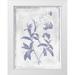 Grey Jace 12x14 White Modern Wood Framed Museum Art Print Titled - Monochrome Floral Lavender 2