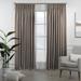 3S Brother s Pinch Pleated Linen Texture Drapes Home DÃ©cor Single Panel Custom Made Window Curtains - Made in Turkey - Barley ( 52 W x 216 L )