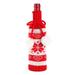 Farfi Knit Elk Snowflake Tree Pattern Wine Bottle Cover Christmas Decoration Pendant (Snowflake)