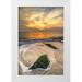 OBrien Jay 11x14 White Modern Wood Framed Museum Art Print Titled - New Jersey Cape May Scenic on Cape May Beach