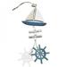 KOOYET Ocean Series Creative Gifts Ocean Wind Crafts Small Fish Hanging Ornaments Home Jewelry Pendant - Sailing Rudder