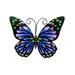 BUYISI Beautiful Bright Metal Butterfly Garden Ornament Wall Art Decoration Quality blue