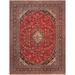 Pasargad Home Antique Kashan Collection Lamb s Wool Area Rug-10 5 X 14 0 Red