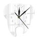 VOSS 3D Creative Creative Teeth Acrylic Mirror Wall Clock Home Decoration Wall Clock